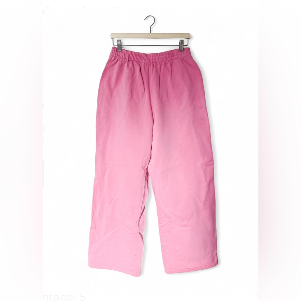 SKIMS Wide-Leg Casual Lounge Sweatpants Bubblegum Pink Women’s - Size Medium